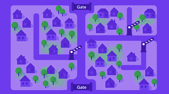 Complex Layout Diagram