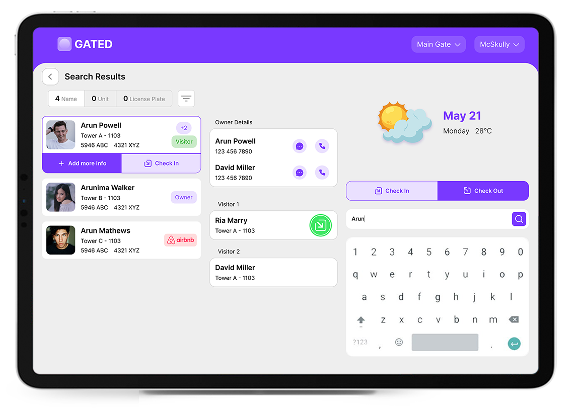Security App UI